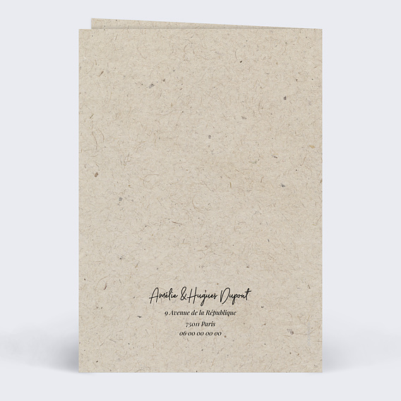 Carte anniversaire enfant Esprit Chiné Verso