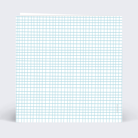 Carte anniversaire Cahier d'École Verso