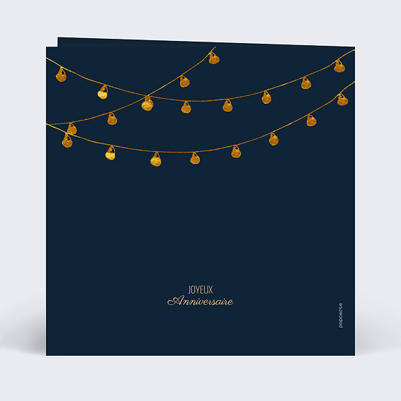 Carte anniversaire Guinguette Verso