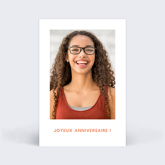 Anniversaire Enfant Polaroïd Simple Vertical