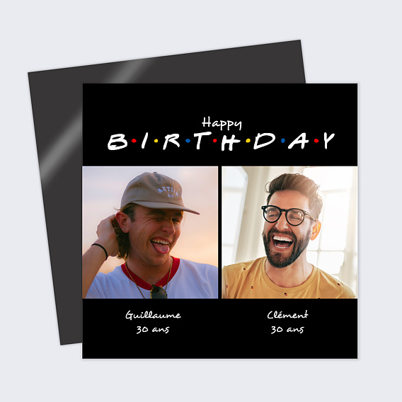 Carte anniversaire Copain de Soirée