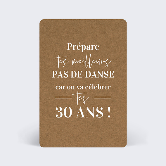 Carte anniversaire adulte Bohème