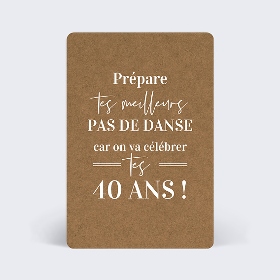 Carte anniversaire adulte Bohème