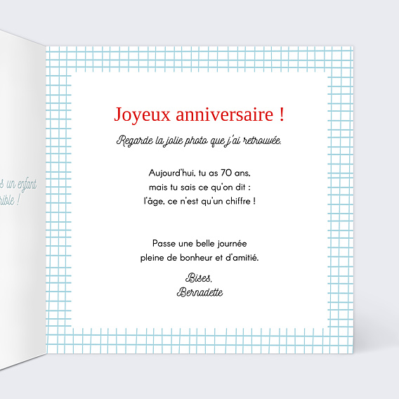 Anniversaire Adulte Cahier d'École