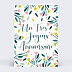 Carte anniversaire Floral Atmosphère