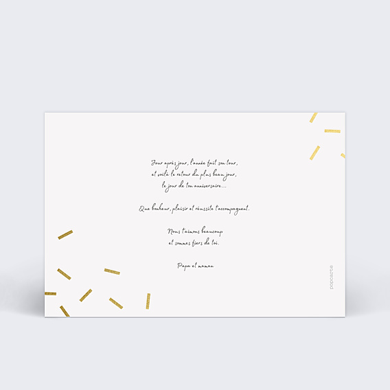 Anniversaire Adulte Chic Confettis