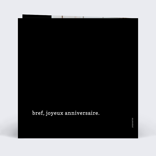 Carte Anniversaire Bref Verso
