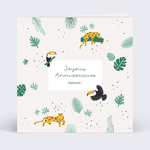 Anniversaire Enfant Jungle Secrète