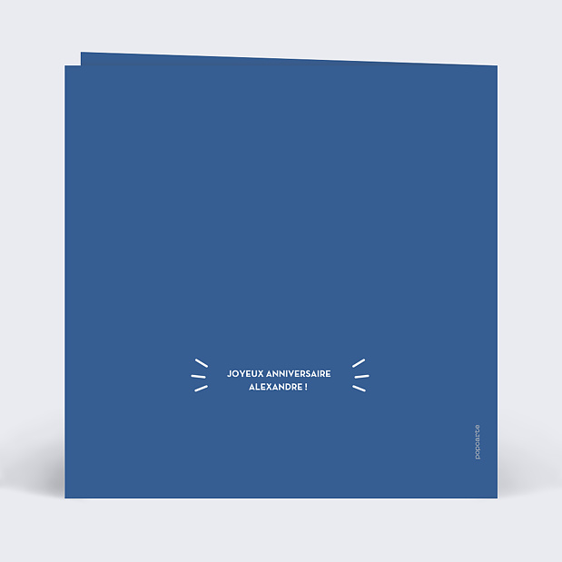 Carte Anniversaire Bougie Verso
