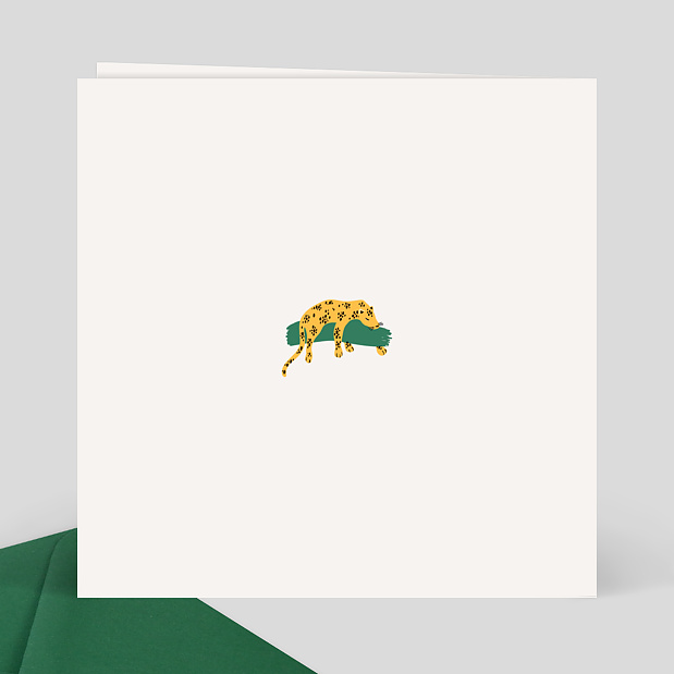 Carte Anniversaire Jungle Secrète Verso