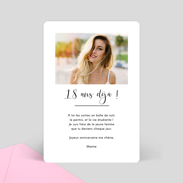 Carte Anniversaire Ice Cream Verso