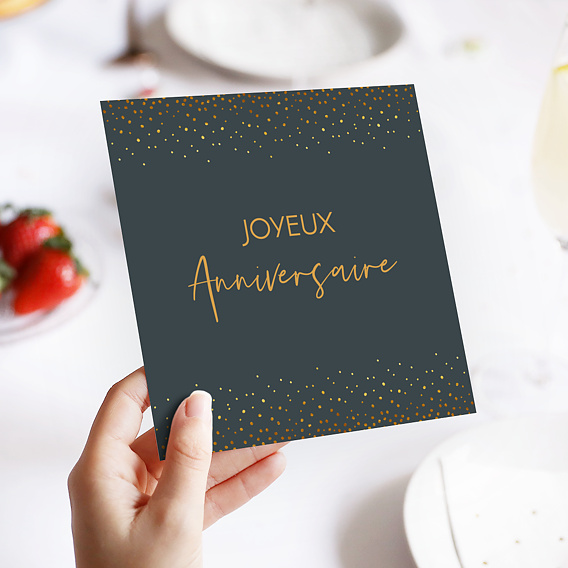 Carte anniversaire Élégance Après 4