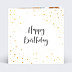 Carte anniversaire Dorure Pois
