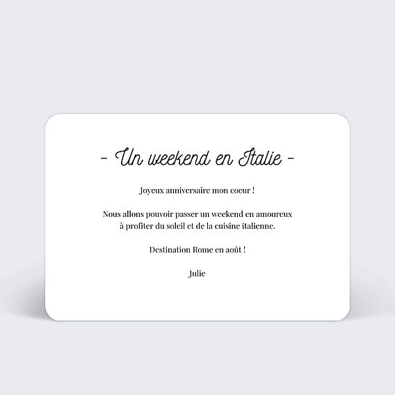 Anniversaire Adulte Tirets - Bon pour