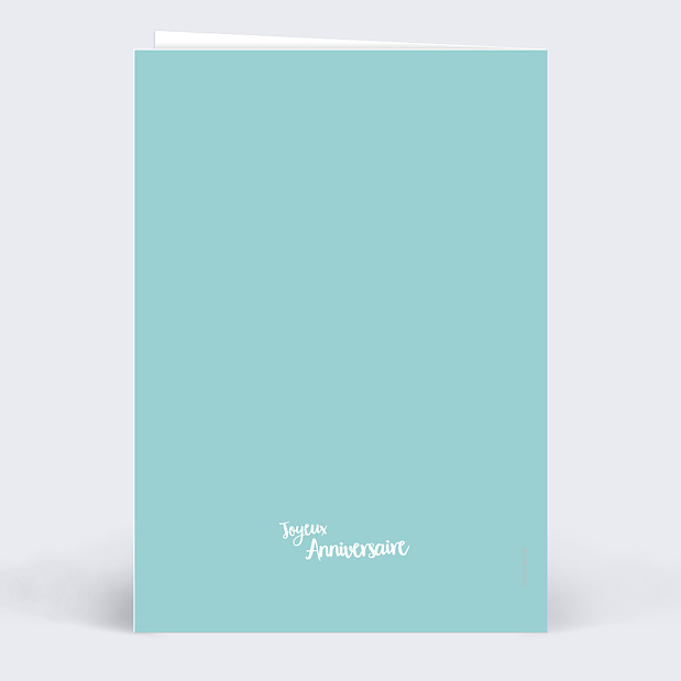 Carte Anniversaire Pétillante Verso