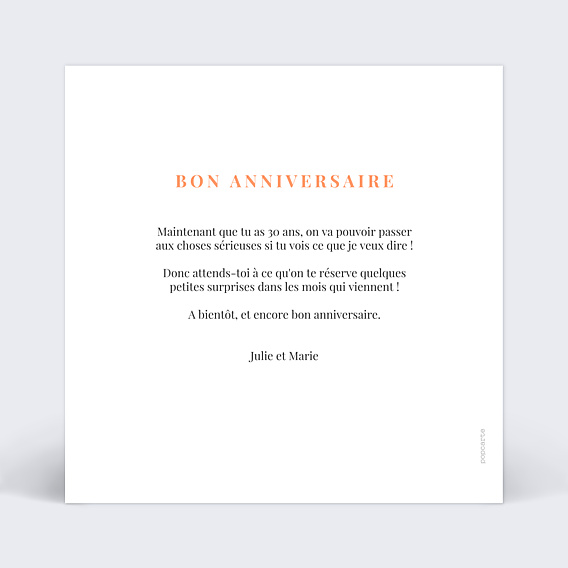 Anniversaire Adulte Simplicité
