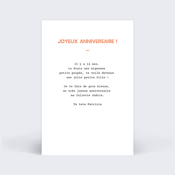 Anniversaire Enfant Polaroïd Simple Vertical