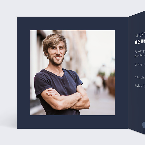 Carte anniversaire Balloons Intérieur Gauche