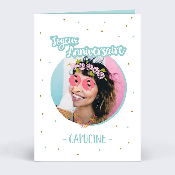 Carte anniversaire Pétillante