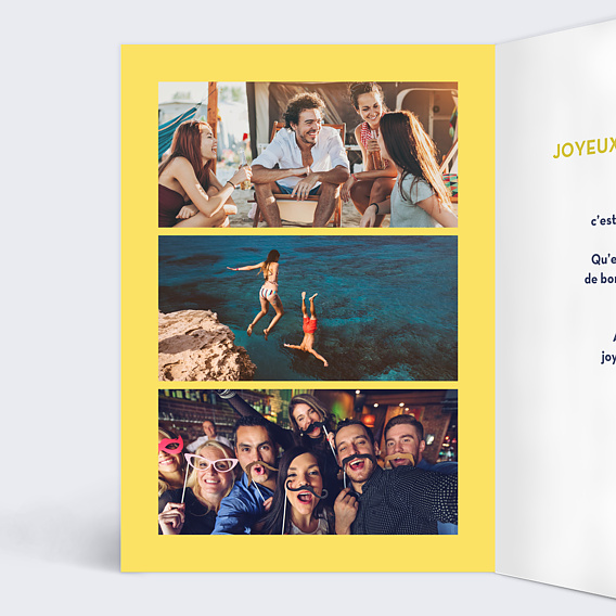 Carte anniversaire Team Apéro Intérieur Gauche