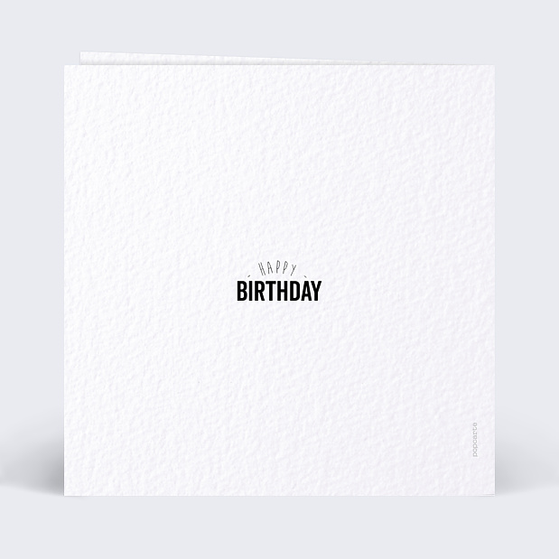 Carte Anniversaire Esprit Gatsby - Bon Pour Verso