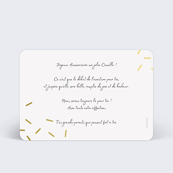Anniversaire Enfant Âge Paillettes