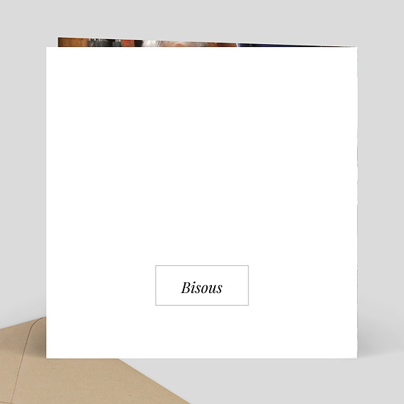 Carte anniversaire enfant Multiphotos Etiquette Verso