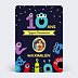Carte anniversaire enfant Monstre