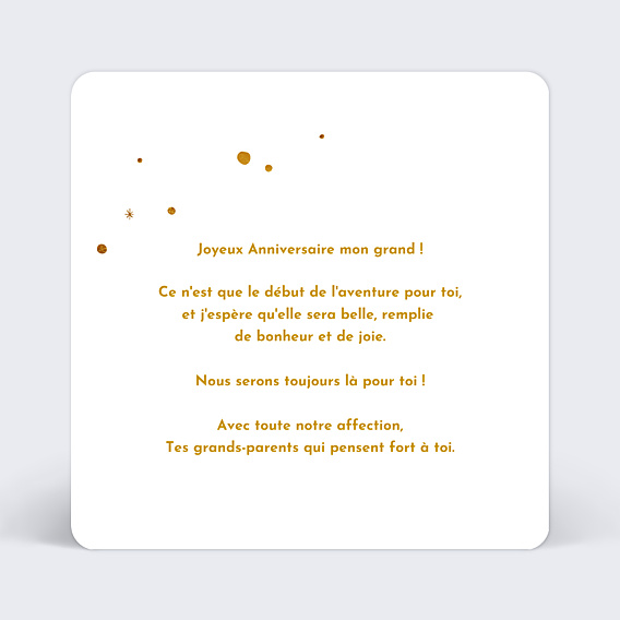 Anniversaire Enfant Golden Dots