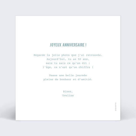 Anniversaire Adulte Effet tirage