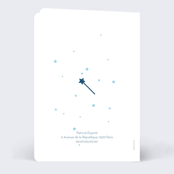 Carte anniversaire enfant Bal Princesse Verso