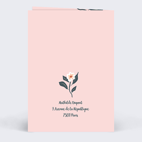 Carte anniversaire enfant Petit Chat Verso
