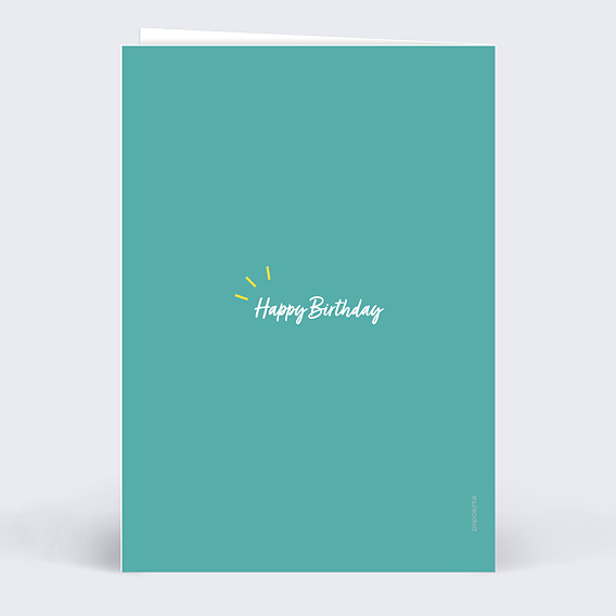 Carte anniversaire Sacré Toi Verso