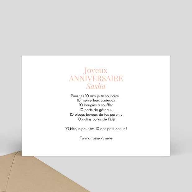 Carte Anniversaire Jolie-Multi Verso