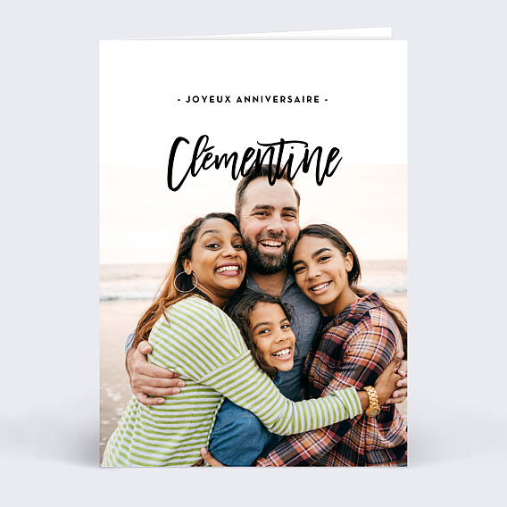 Carte anniversaire Belles Lettres