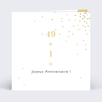 Carte anniversaire adulte Addition