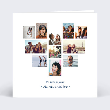 Carte anniversaire personnalisée - XL - Portrait