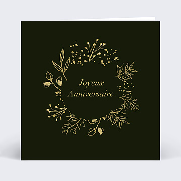 Carte anniversaire adulte Sensibilit Ocre