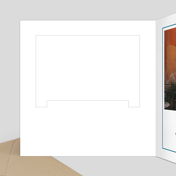 Carte Anniversaire Cadre - Bon Pour Intérieur Gauche