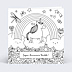Carte anniversaire enfant Coloriage Licorne