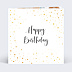 Carte anniversaire adulte Dorure Pois 