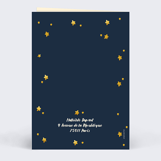 Carte anniversaire enfant Dragon Verso