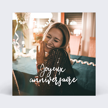 Carte virtuelle anniversaire Calligraphie