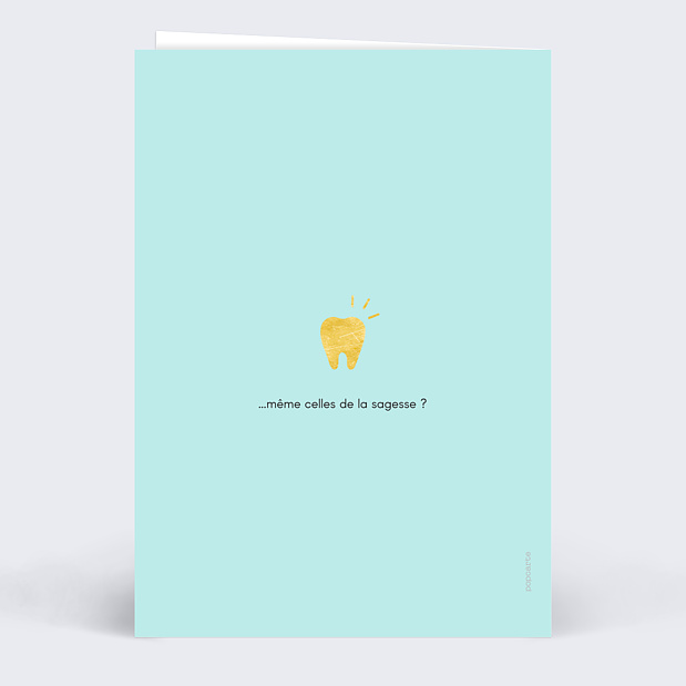Carte Anniversaire Toutes Ses Dents Verso