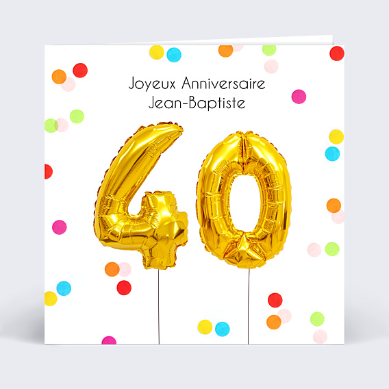 Anniversaire Adulte Party 40