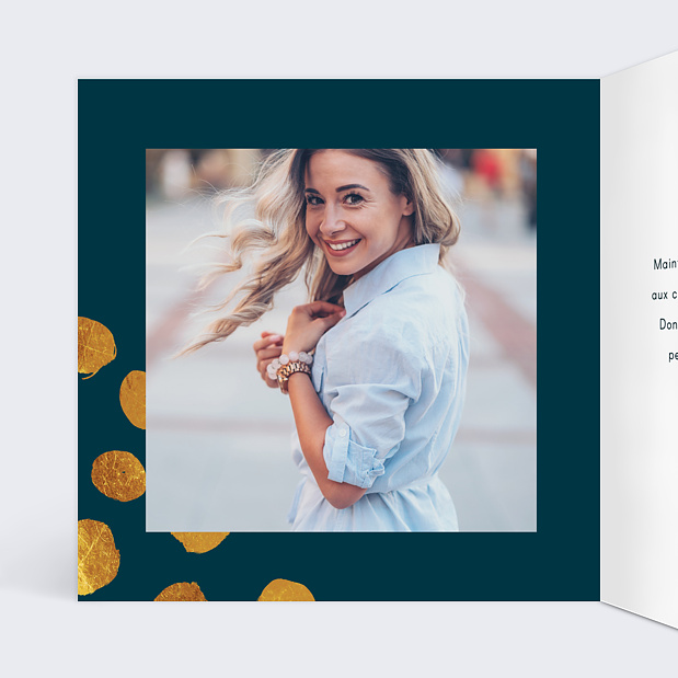 Carte Anniversaire Graphique Chic Intérieur Gauche
