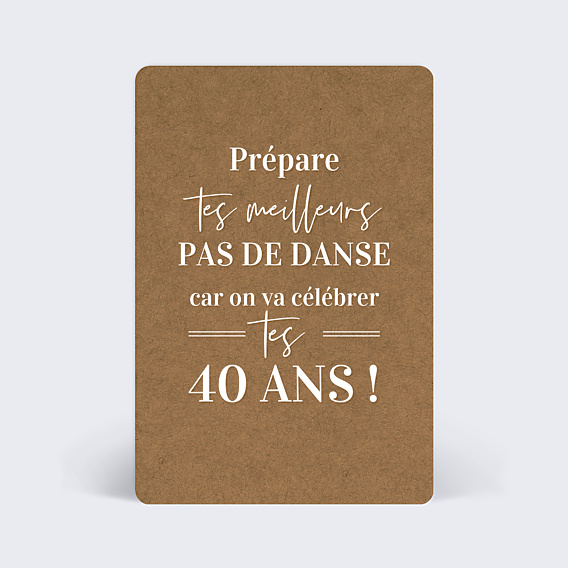 Carte anniversaire Bohème