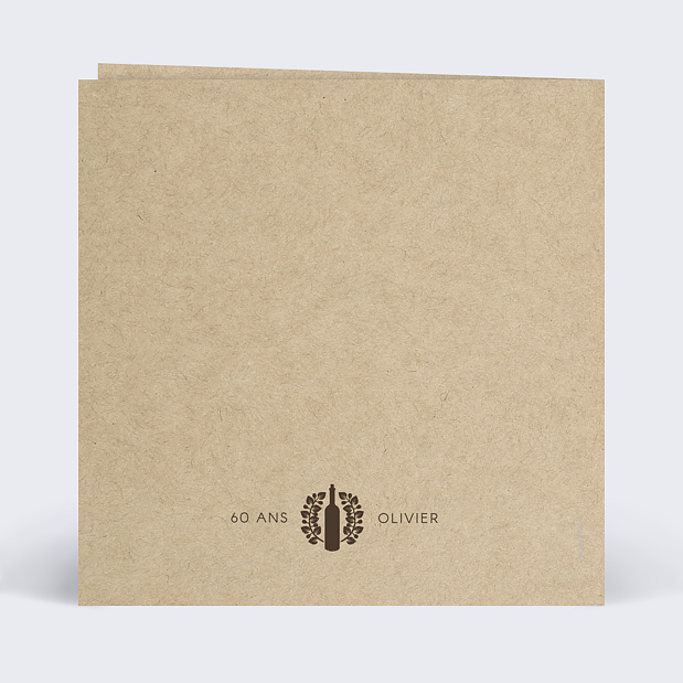 Carte Anniversaire Bonne Cuvée Verso