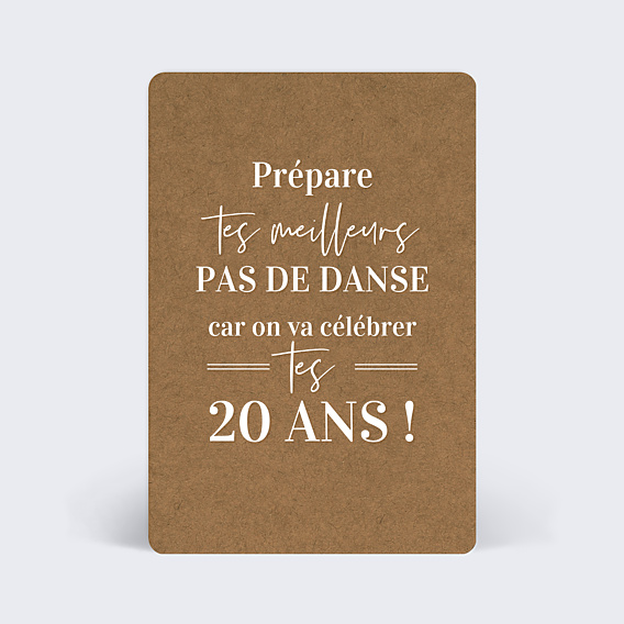 Carte anniversaire Bohème