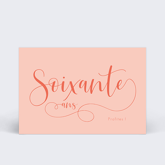 Carte anniversaire Milestone Soixante